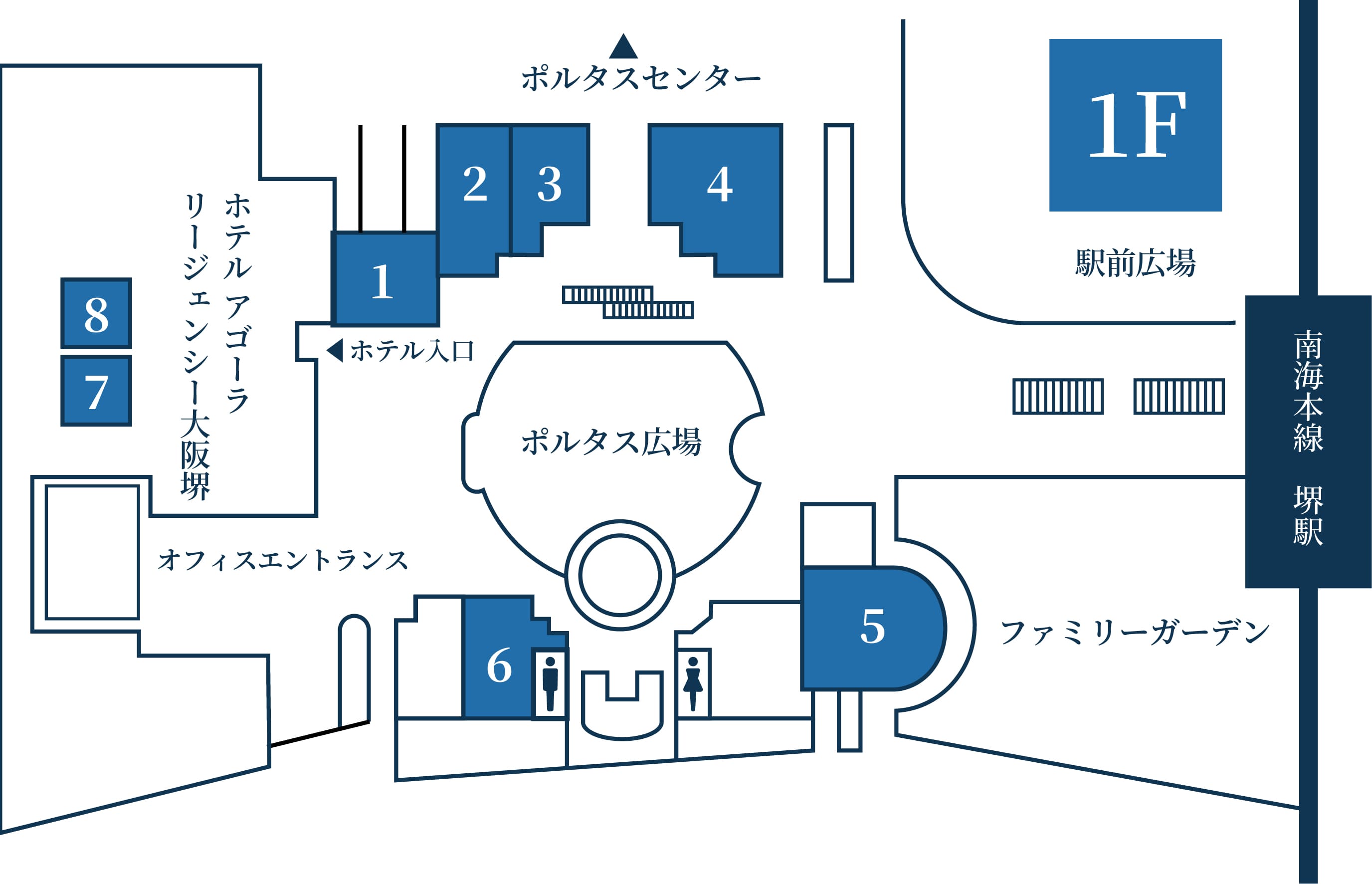 フロアマップ 1F