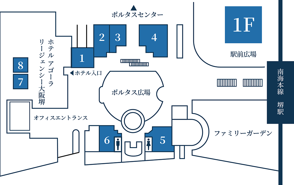 フロアマップ 1F